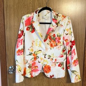 Boston Proper Spring Floral Blazer size 12